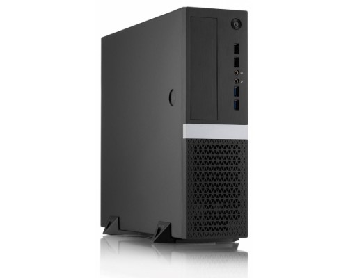 Корпус mATX Foxline FL-211-TFX300S черный, БП 300W, 2*USB 3.0, 2*USB 2.0, audio