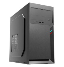 Корпус mATX Foxline FL-702 черный, без БП, 2*USB 3.0, audio