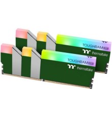 Модуль памяти DDR4 16GB (2*8GB) Thermaltake RG28D408GX2-3600C18A TOUGHRAM RGB green PC4-28800 3600MHz CL18 радиатор 1.35V RTL