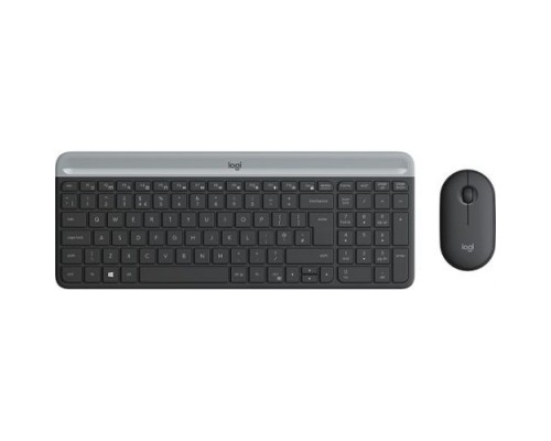 Клавиатура и мышь Wireless Logitech MK470 Slim 920-009206 graphite, USB