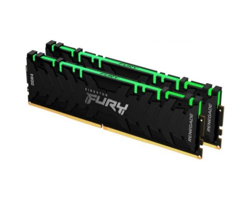 Модуль памяти DDR4 16GB (2*8GB) Kingston FURY KF432C16RBAK2/16 Renegade RGB 3200MHz CL16 1RX8 1.35V 288-pin 8Gbit