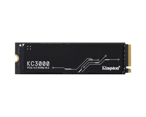 Накопитель SSD M.2 2280 Kingston SKC3000D/2048G KC3000 2TB PCI-E 4.0 x4 NVMe 3D TLC 7000/7000MB/s IOPS 1000K/1000K MTBF 2M 1,6 PBW graphen heatsink