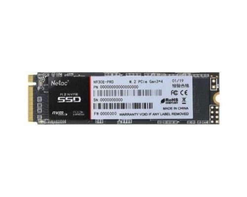 Накопитель SSD M.2 2280 Netac NT01N930E-512G-E4X N930E Pro 512GB PCIe Gen3*4 NVMe 3D TLC 2130/1720MB/s