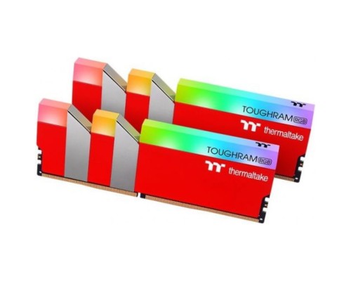 Модуль памяти DDR4 16GB (2*8GB) Thermaltake RG25D408GX2-3600C18A TOUGHRAM RGB red PC4-28800 3600MHz CL18 радиатор 1.35V RTL