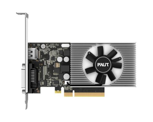 Видеокарта PCI-E Palit GeForce GT 1030 (NEC103000646-1082F) 2GB GDDR4 64bit 1151/2100MHz DVI-D(HDCP)/HDMI RTL