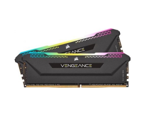 Модуль памяти DDR4 32GB (2*16GB) Corsair CMH32GX4M2E3200C16 VENGEANCE RGB PRO SL 3200MHz PC4-25600 CL16 288-pin 1.35В XMP радиатор RTL