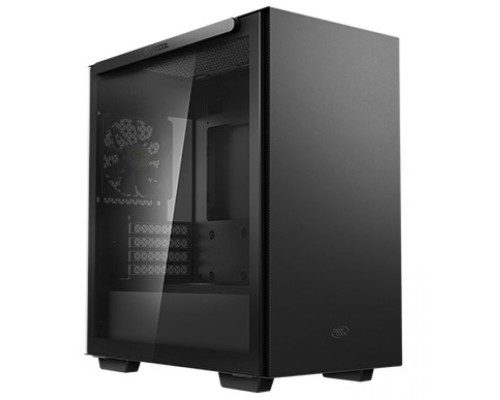 Корпус mATX Deepcool MACUBE 110 BK без БП, боковое окно (закаленное стекло), черный