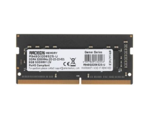 Модуль памяти SODIMM DDR4 8GB AMD R948G3206S2S-U PC4-25600 3200MHz CL16 1.2V Retail