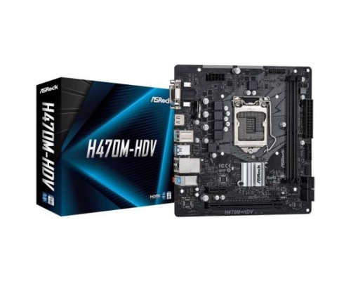 Материнская плата mATX ASRock H470M-HDV