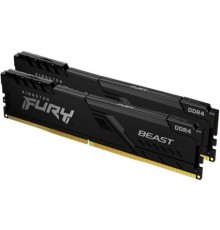 Модуль памяти DDR4 64GB (2*32GB) Kingston FURY KF432C16BBK2/64 Beast Black 3200MHz CL16 2RX8 1.35V 288-pin 16Gbit