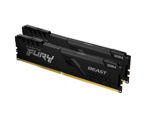 Модуль памяти DDR4 64GB (2*32GB) Kingston FURY KF432C16BBK2/64 Beast Black 3200MHz CL16 2RX8 1.35V 288-pin 16Gbit