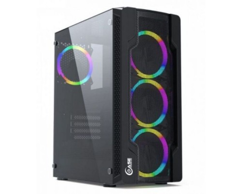 Корпус ATX Powercase Mistral X4 Mesh LED CMIXB-L4 чёрный, без БП, с окном, USB 3.0, 2*USB 2.0, audio