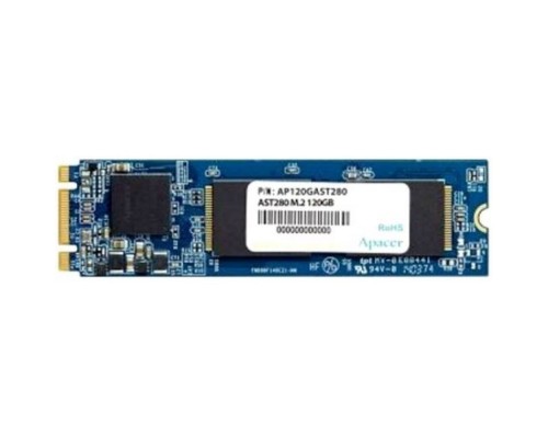 Накопитель SSD M.2 2280 Apacer AP120GAST280-1 AST280 120GB TLC SATA 6Gb/s 500/470MB/s IOPS 23K MTBF 1.5M RTL