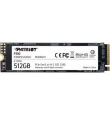 Накопитель SSD M.2 2280 Patriot P300P512GM28 P300 512GB PCI-E 3.0 x4 3D QLC 1700/1200MB/s IOPS 290K/260K