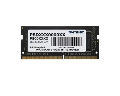 Модуль памяти SODIMM DDR4 4GB Patriot PSD44G266681S PC4-21300 2666Mhz CL19 260-pin 1.2V retail