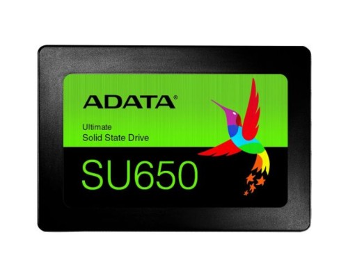 Накопитель SSD 2.5'' ADATA ASU650SS-512GT-R Ultimate SU650 512GB SATA 6Gb/s 3D TLC 520/450MB/s IOPS 40K/75K MTBF 2M