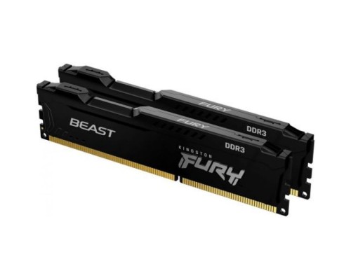 Модуль памяти DDR3 8GB (2*4GB) Kingston FURY KF318C10BBK2/8 Beast Black 1866MHz CL10 1RX8 1.5V 240-pin 4Gbit