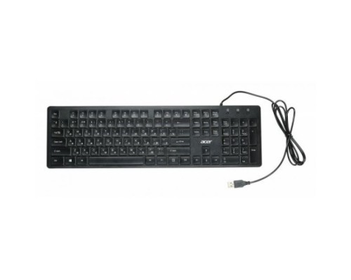 Клавиатура Acer OKW020 ZL.KBDEE.001 черный USB slim