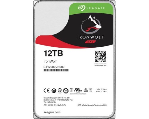 Жесткий диск 12TB SATA 6Gb/s Seagate ST12000VN0008 3.5