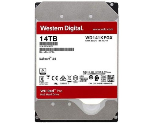 Жесткий диск 14TB SATA 6Gb/s Western Digital WD141KFGX NAS Red Pro 7200rpm 512Mb 3.5