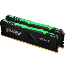 Модуль памяти DDR4 16GB (2*8GB) Kingston FURY KF426C16BBAK2/16 Beast RGB 2666MHz CL16 1.2V