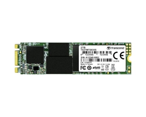 Накопитель SSD M.2 2280 Transcend TS2TMTS830S MTS830 2TB SATA 6Gb/s 3D TLC 560/520 MB/s IOPS 90K/85K