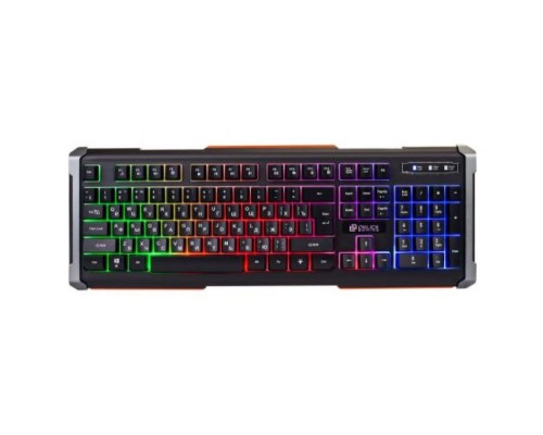 Клавиатура Oklick 710G black death черный/серый usb multimedia for gamer led