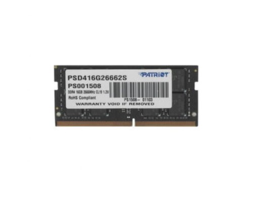 Модуль памяти SODIMM DDR4 16GB Patriot PSD416G26662S Signature Line PC4-21300 2666MHz CL19 1.2V