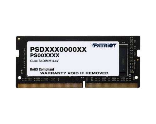 Модуль памяти SODIMM DDR4 8GB Patriot PSD48G320081S Signature PC4-25600 3200MHz CL22 1.2V