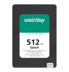 Накопитель SSD 2.5'' SmartBuy SBSSD-512GT-MX902-25S3 Splash 512GB SATA 6Gb/s 3D TLC 560/510MB/s MTBF 1.5M 7mm