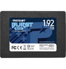 Накопитель SSD 2.5'' Patriot Memory PBE192TS25SSDR Burst Elite 1.92TB SATA 6Gb/s 450/320MB/s IOPS 40K/40K MTBF 2M