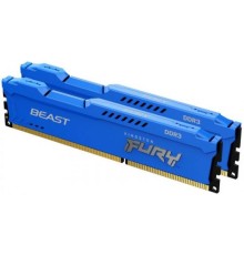 Модуль памяти DDR3 8GB (2*4GB) Kingston FURY KF316C10BK2/8 Beast Blue 1600MHz CL10 1RX8 1.5V 240-pin 4Gbit