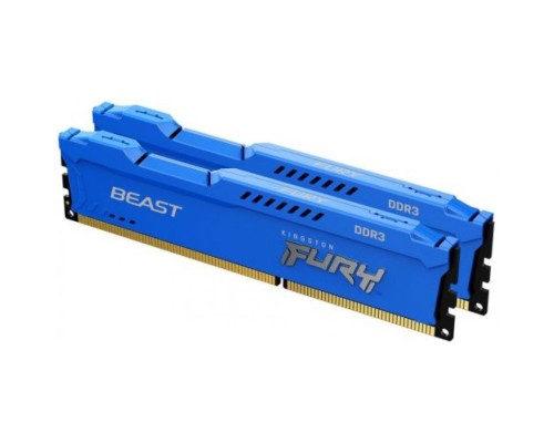 Модуль памяти DDR3 8GB (2*4GB) Kingston FURY KF316C10BK2/8 Beast Blue 1600MHz CL10 1RX8 1.5V 240-pin 4Gbit