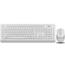 Клавиатура и мышь Wireless A4Tech FG1010 WHITE бело-серая, USB