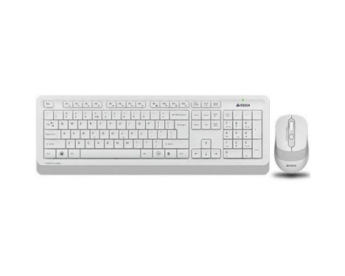 Клавиатура и мышь Wireless A4Tech FG1010 WHITE бело-серая, USB