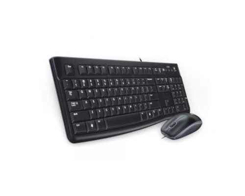 Клавиатура и мышь Logitech Desktop MK120 920-002561 black, USB, RTL