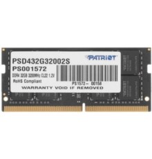 Модуль памяти SODIMM DDR4 32GB Patriot Memory PSD432G32002S Signature Line PC4-25600 3200MHz CL22 1.2V