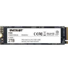 Накопитель SSD M.2 Patriot P300P2TBM28 2.0TB, PCI-E 3.0 x4, up to 2100/1650MBs, 290000 IOPs, 3D TLC, SMI2263XT, TBW 320TB, 22х80mm