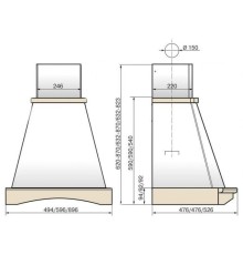 Вытяжка настенная ELIKOR Kitchen AC6634W1 белый