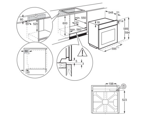 Духовой шкаф Electrolux OEF3H70TX