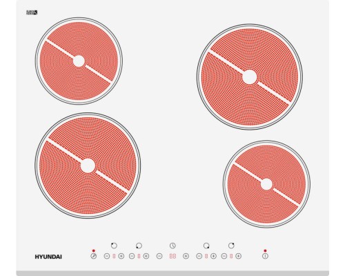 Электрическая варочная панель Hyundai HHE 6450 WG