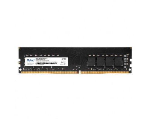 Модуль памяти DDR4 4GB Netac NTBSD4P26SP-04 PC21300, 2666Mhz, C19