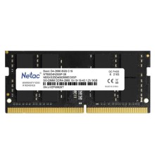 Модуль памяти SODIMM DDR4 8GB Netac NTBSD4N26SP-08 PC21300, 2666Mhz, C19