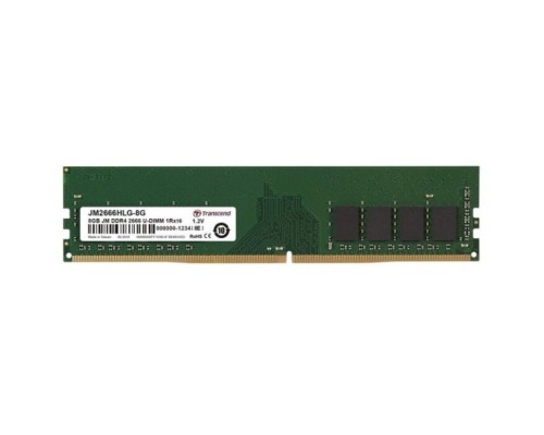 Модуль памяти DDR4 8GB Transcend JM2666HLG-8G PC4-21300 2666MHz CL19 1Rx16 288pin 1.2V