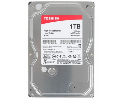 Жесткий диск 1TB SATA 6Gb/s Toshiba P300 HDWD110UZSVA 3.5