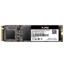 Накопитель SSD M.2 2280 ADATA ASX6000PNP-256GT-C XPG SX6000 Pro 256GB TLC PCIe Gen3x4 2100/1200MB/s IOPS 190K/180K MTBF 2M