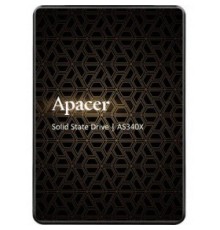 Накопитель SSD 2.5'' Apacer AP240GAS340XC-1 AS340X 240GB SATA 6Gb/s 3D NAND TLC 550/520MB/s IOPS 38K/75K MTBF 1,5M 7mm Retail