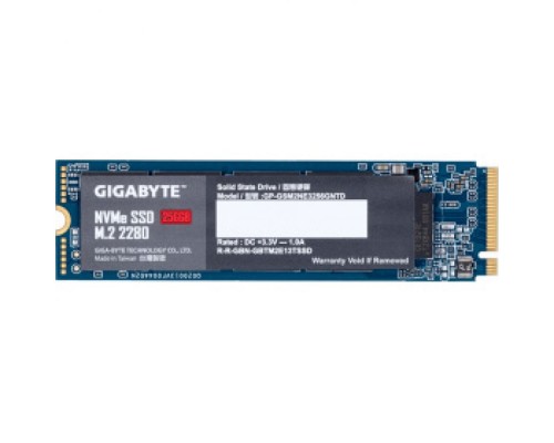 Накопитель SSD M.2 2280 GIGABYTE GP-GSM2NE3256GNTD 256GB PCI-E 3.0 x4, NVMe 1.3 1700/1100MB/s IOPS 180K/250K MTBF 1.5M