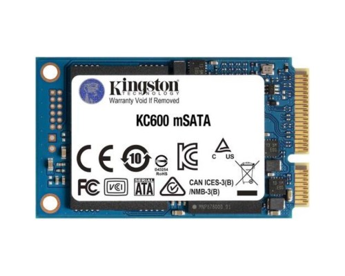 Накопитель SSD mSATA Kingston SKC600MS/1024G KC600 1TB SATA 6Gb/s 3D TLC 550/520MB/s MTBF 1M