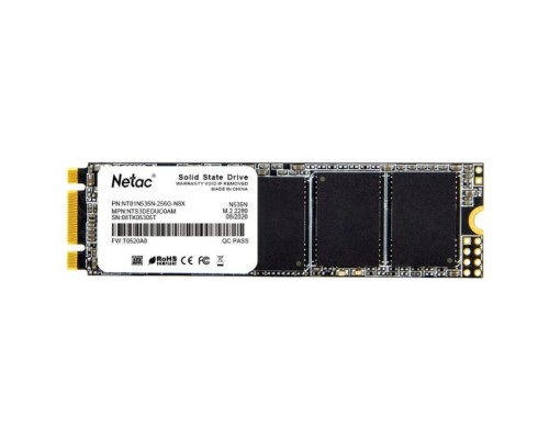 Накопитель SSD M.2 2280 Netac NT01N535N-256G-N8X N535N 256GB SATA 6Gb/s 3D TLC 560/520MB/s